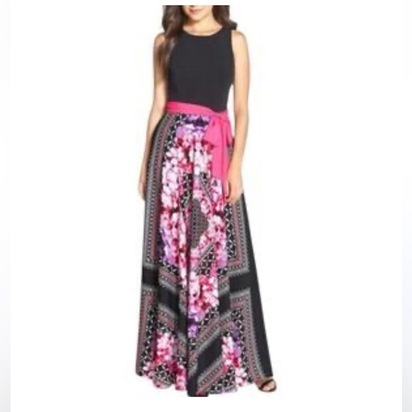 Eliza J Dresses & Skirts - Eliza J Women's dress- Black and Pink Floral